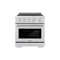 30 In. 4.2 Cu. Ft. Paramount Induction Range With 4 Element Cooktop And Electric Convection Oven In Satin Stainless Steel