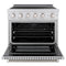 36 In. 5.2 Cu. Ft. Paramount Induction Range With 5 Element Cooktop And Electric Convection Oven In Satin Stainless Steel