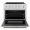 36 In. 5.2 Cu. Ft. Paramount Induction Range With 5 Element Cooktop And Electric Convection Oven In Satin Stainless Steel
