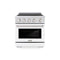 30 In. 4.2 Cu. Ft. Paramount Induction Range With 4 Element Cooktop And Electric Convection Oven In Satin Stainless Steel With White Matte Door