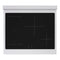30 In. 4.2 Cu. Ft. Paramount Induction Range With 4 Element Cooktop And Electric Convection Oven In Satin Stainless Steel With White Matte Door