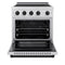 Autograph Edition 30 In. 4.2 Cu. Ft. Paramount Induction Range With 4 Element Cooktop And Electric Convection Oven In Satin Stainless Steel With Matte Black Accents