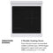 Autograph Edition 24 In. 3.2 Cu. Ft. Paramount Induction Range With 3 Element Cooktop And Electric Convection Oven In Satin Stainless Steel With White Matte Door And Champagne Bronze Accents