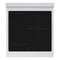 Autograph Edition 24 In. 3.2 Cu. Ft. Paramount Induction Range With 3 Element Cooktop And Electric Convection Oven In Satin Stainless Steel With White Matte Door And Polished Gold Accents