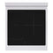 Autograph Edition 24 In. 3.2 Cu. Ft. Paramount Induction Range With 3 Element Cooktop And Electric Convection Oven In Satin Stainless Steel With White Matte Door And Polished Gold Accents