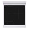 Autograph Edition 24 In. 3.2 Cu. Ft. Paramount Induction Range With 3 Element Cooktop And Electric Convection Oven In Satin Stainless Steel With White Matte Door And Matte Black Accents