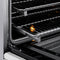 Autograph Edition 36 In. 5.2 Cu. Ft. Paramount Induction Range With 5 Element Cooktop And Electric Convection Oven In Satin Stainless Steel With White Matte Door And Champagne Bronze Accents