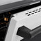 Autograph Edition 36 In. 5.2 Cu. Ft. Paramount Induction Range With 5 Element Cooktop And Electric Convection Oven In Satin Stainless Steel With White Matte Door And Matte Black Accents