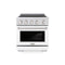 30 In. 4.2 Cu. Ft. Paramount Induction Range With 4 Element Cooktop And Electric Convection Oven In Stainless Steel With White Matte Door