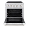 30 In. 4.2 Cu. Ft. Paramount Induction Range With 4 Element Cooktop And Electric Convection Oven In Stainless Steel With White Matte Door