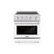 30 In. 4.2 Cu. Ft. Paramount Induction Range With 4 Element Cooktop And Electric Convection Oven In Stainless Steel With White Matte Door