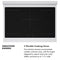 36 In. 5.2 Cu. Ft. Paramount Induction Range With 5 Element Cooktop And Electric Convection Oven In Stainless Steel With White Matte Door