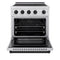 Autograph Edition 30 In. 4.2 Cu. Ft. Paramount Induction Range With 4 Element Cooktop And Electric Convection Oven In Stainless Steel With Matte Black Accents