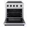 Autograph Edition 30 In. 4.2 Cu. Ft. Paramount Induction Range With 4 Element Cooktop And Electric Convection Oven In Stainless Steel With Matte Black Accents