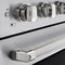 Autograph Edition 36 In. 5.2 Cu. Ft. Paramount Induction Range With 5 Element Cooktop And Electric Convection Oven In Stainless Steel With Polished Nickel Helix Handle And Knob Accents