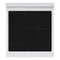 Autograph Edition 24 In. 3.2 Cu. Ft. Paramount Induction Range With 3 Element Cooktop And Electric Convection Oven In Stainless Steel With White Matte Door And Champagne Bronze Accents