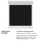 Autograph Edition 24 In. 3.2 Cu. Ft. Paramount Induction Range With 3 Element Cooktop And Electric Convection Oven In Stainless Steel With White Matte Door And Champagne Bronze Accents