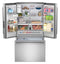 French 3-door Refrigerator With Water Dispenser
