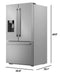 French 3-door Refrigerator With Water Dispenser