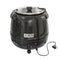 11.5 Qt. Round Countertop Black Stainless-Steel Food / Soup Kettle Warmer