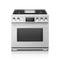 36-inch Dual-Fuel Professional Range with Steam-Combi Oven and Chromium Griddle