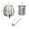 11.5 Qt. Round Countertop Stainless-Steel Food / Soup Kettle Warmer