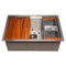 27 In. Garmisch Undermount Single Bowl Stainless Steel Kitchen Sink With Bottom Grid And Accessories