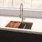 27 In. Garmisch Undermount Single Bowl Satin Stainless Steel Kitchen Sink With Bottom Grid And Accessories