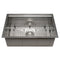 27 In. Garmisch Undermount Single Bowl Satin Stainless Steel Kitchen Sink With Bottom Grid And Accessories