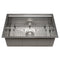 27 In. Garmisch Undermount Single Bowl Satin Stainless Steel Kitchen Sink With Bottom Grid And Accessories