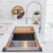 33 In. Garmisch Undermount Single Bowl Stainless Steel Kitchen Sink With Bottom Grid And Accessories