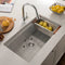 33 In. Garmisch Undermount Single Bowl Satin Stainless Steel Kitchen Sink With Bottom Grid And Accessories