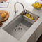 33 In. Garmisch Undermount Single Bowl Satin Stainless Steel Kitchen Sink With Bottom Grid And Accessories