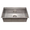 33 In. Garmisch Undermount Single Bowl Satin Stainless Steel Kitchen Sink With Bottom Grid And Accessories