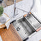 33 In. Garmisch Undermount Single Bowl Stainless Steel Kitchen Sink With Bottom Grid And Accessories