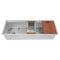 45 In. Garmisch Undermount Single Bowl Stainless Steel Kitchen Sink With Bottom Grid And Accessories