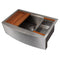 33 In. Moritz Farmhouse Apron Mount Single Bowl Stainless Steel Kitchen Sink With Bottom Grid And Accessories