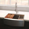 33 In. Moritz Farmhouse Apron Mount Single Bowl Stainless Steel Kitchen Sink With Bottom Grid And Accessories