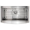 33 In. Moritz Farmhouse Apron Mount Single Bowl Stainless Steel Kitchen Sink With Bottom Grid And Accessories