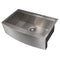 33 In. Moritz Farmhouse Apron Mount Single Bowl Stainless Steel Kitchen Sink With Bottom Grid And Accessories
