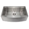 33 In. Moritz Farmhouse Apron Mount Single Bowl Stainless Steel Kitchen Sink With Bottom Grid And Accessories