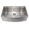 33 In. Moritz Farmhouse Apron Mount Single Bowl Stainless Steel Kitchen Sink With Bottom Grid And Accessories