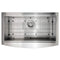 33 In. Moritz Farmhouse Apron Mount Single Bowl Stainless Steel Kitchen Sink With Bottom Grid And Accessories
