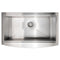 33 In. Moritz Farmhouse Apron Mount Single Bowl Stainless Steel Kitchen Sink With Bottom Grid And Accessories