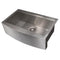 33 In. Moritz Farmhouse Apron Mount Single Bowl Stainless Steel Kitchen Sink With Bottom Grid And Accessories