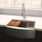 33 In. Moritz Farmhouse Apron Mount Single Bowl Stainless Steel Kitchen Sink With Bottom Grid And Accessories