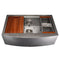 33 In. Moritz Farmhouse Apron Mount Single Bowl Satin Stainless Steel Kitchen Sink With Bottom Grid And Accessories