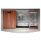 33 In. Moritz Farmhouse Apron Mount Single Bowl Satin Stainless Steel Kitchen Sink With Bottom Grid And Accessories