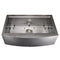 33 In. Moritz Farmhouse Apron Mount Single Bowl Satin Stainless Steel Kitchen Sink With Bottom Grid And Accessories