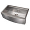 33 In. Moritz Farmhouse Apron Mount Single Bowl Satin Stainless Steel Kitchen Sink With Bottom Grid And Accessories